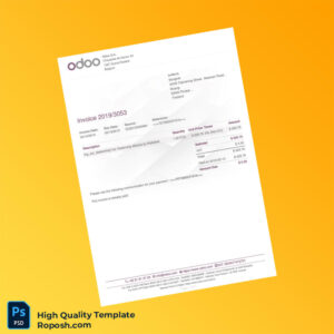Belgium Odoo S A Invoice Template in Word and PDF formats Belgium Odoo S A Invoice Template in Word and PDF formats