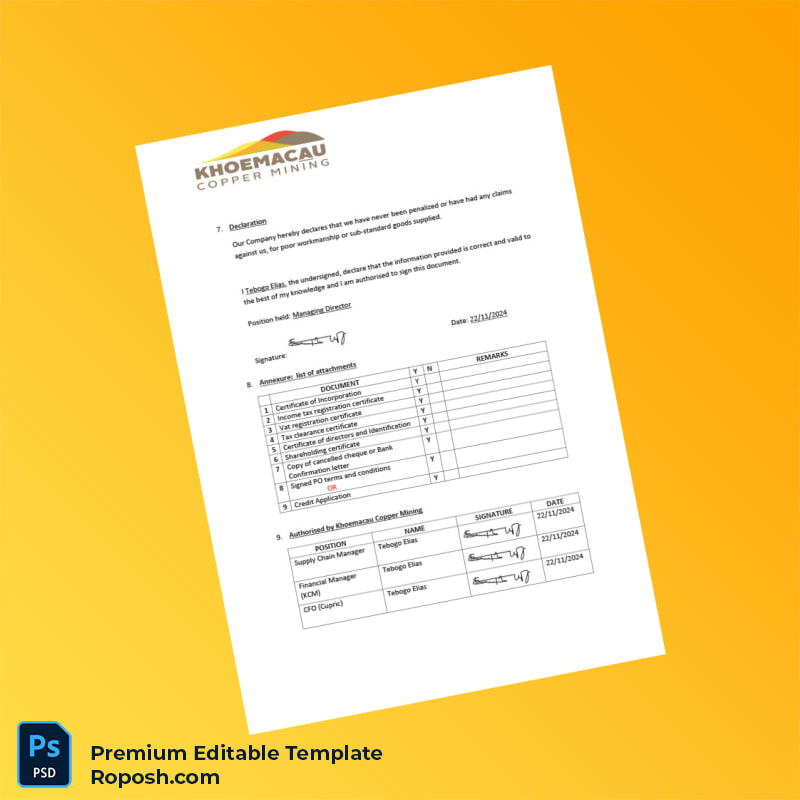 Customizable Botswana Bridgegap Investments Pty Ltd Business Registration Certificate Editable Word & PDF Template 3 page Customizable Botswana Bridgegap Investments Pty Ltd Business Registration Certificate Editable Word & PDF Template 3 page