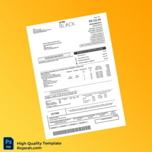 Brazil TIM Invoice Template in Word and PDF formats 6 page Brazil TIM Invoice Template in Word and PDF formats 6 page