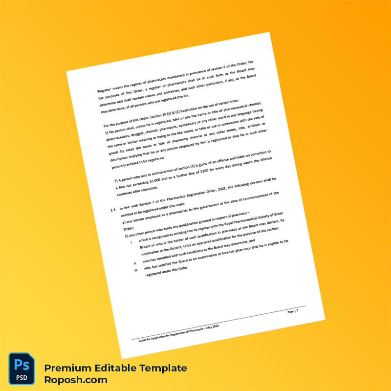 Customizable Brunei Darussalam Pharmacy Board Registration Certificate Editable Word & PDF Template 6 page Customizable Brunei Darussalam Pharmacy Board Registration Certificate Editable Word & PDF Template 6 page