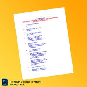 Business Registration Certificate Editable Word & PDF Template 4 page
