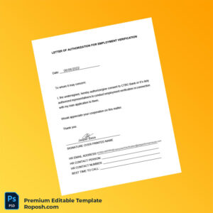 Customizable CTBC Bank Employment Verification Letter Word & PDF Template Customizable CTBC Bank Employment Verification Letter Word & PDF Template