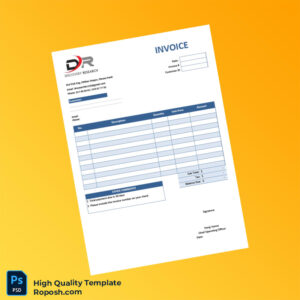 Cambodia Discovery Research Invoice Template in Word and PDF formats 2 page
