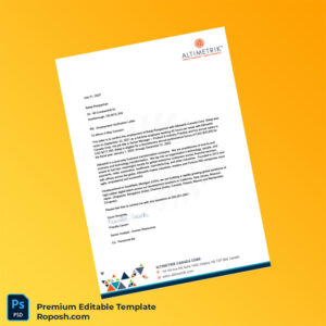 Customizable Canada Altimetrik Canada Corp Employment Verification Letter Word & PDF Template