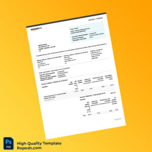 Canada Amazon com Inc Invoice Template in Word and PDF formats