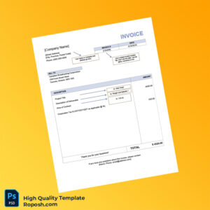 Canada Canadian Broadcasting Corporation Invoice Template in Word and PDF formats