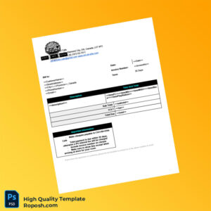 Canada Ctrl Alt Elite Cafe Invoice Template in Word and PDF formats Canada Ctrl Alt Elite Cafe Invoice Template in Word and PDF formats