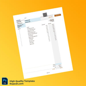 Canada Pizza Express Invoice Template in Word and PDF formats 3 page