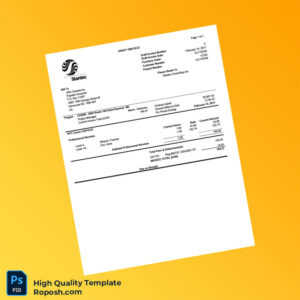 Canada Stantec Consulting Ltd Invoice Template in Word and PDF formats
