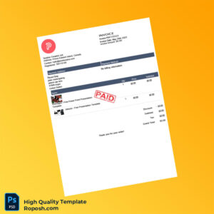 Canada Surplus Creative Ltd Invoice Template in Word and PDF formats