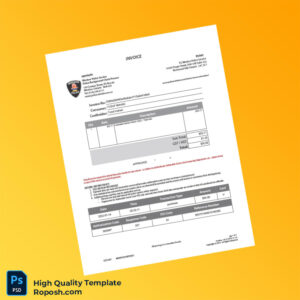 Canada Windsor Police Service Invoice Template in Word and PDF formats