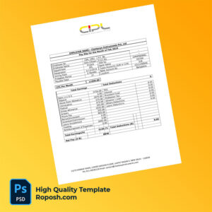 Chaitanya Instruments Pvt Ltd payslip word and pdf template Chaitanya Instruments Pvt Ltd payslip word and pdf template