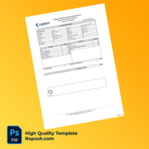 Cognizant Technology Solutions India Private Ltd payslip word and pdf template