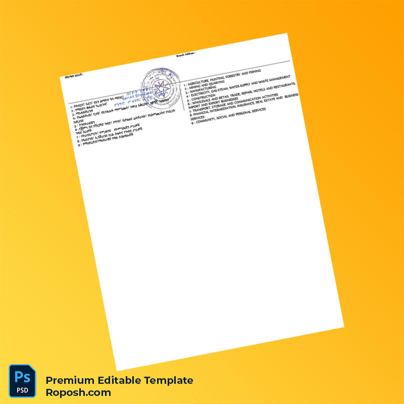 Customizable Country Issuer Business Registration Certificate Editable Word & PDF Template 2 page Customizable Country Issuer Business Registration Certificate Editable Word & PDF Template 2 page