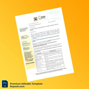 Customizable Country Registration Authority Registration Certificate Editable Word & PDF Template 3 page