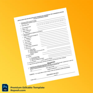 Customizable Country Transport Authority Application for New Vehicle Registration Certificate Editable Word & PDF Template 2 page Customizable Country Transport Authority Application for New Vehicle Registration Certificate Editable Word & PDF Template 2 page