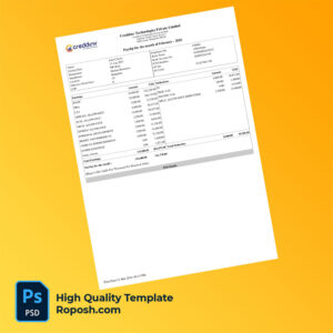Creddinv Technologies Private Limited payslip word and pdf template