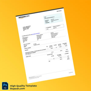 Croatia Amazon com Services LLC Invoice Template in Word and PDF formats Croatia Amazon com Services LLC Invoice Template in Word and PDF formats