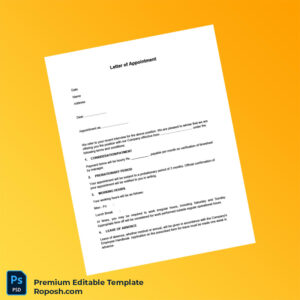 Customizable Custom Letter of Appointment Word & PDF Template 4 page