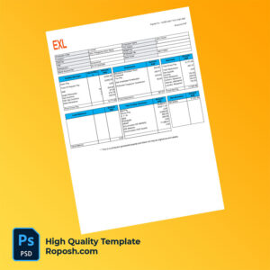 EXL payslip word and pdf template