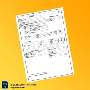 Ecuador Invoice Template in Word and PDF formats