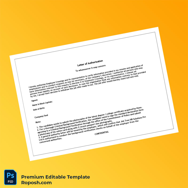 Customizable Employee Crossings Employment Verification Letter Word & PDF Template 4 page Customizable Employee Crossings Employment Verification Letter Word & PDF Template 4 page