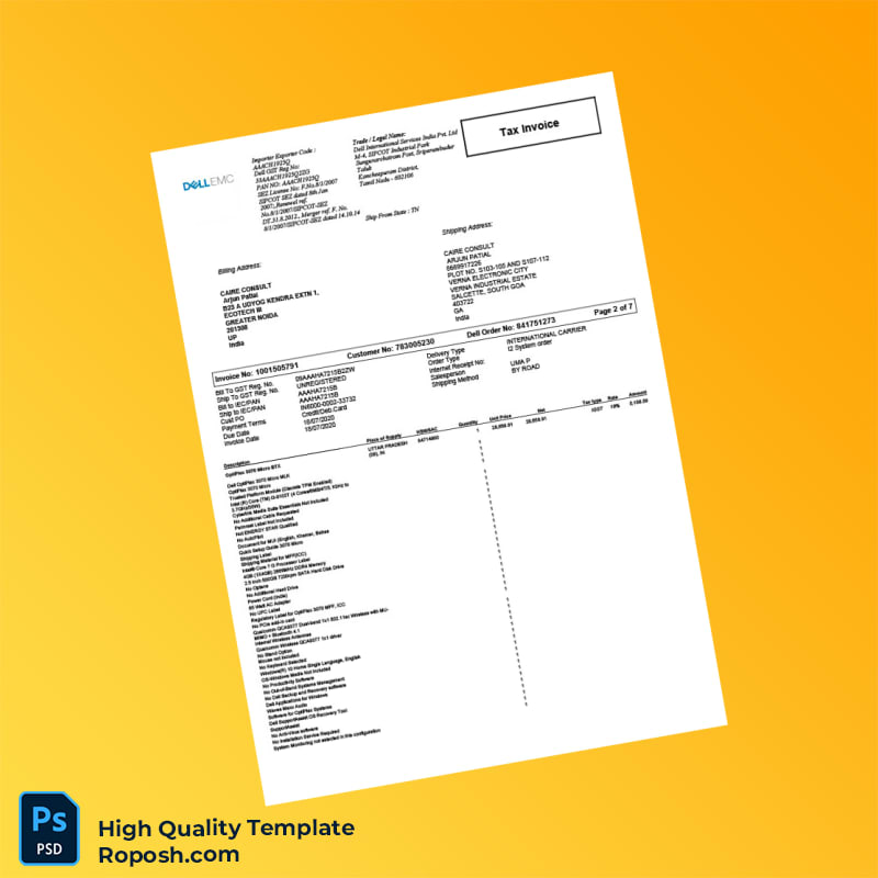 Empty Invoice Template in Word and PDF formats 7 page Empty Invoice Template in Word and PDF formats 7 page
