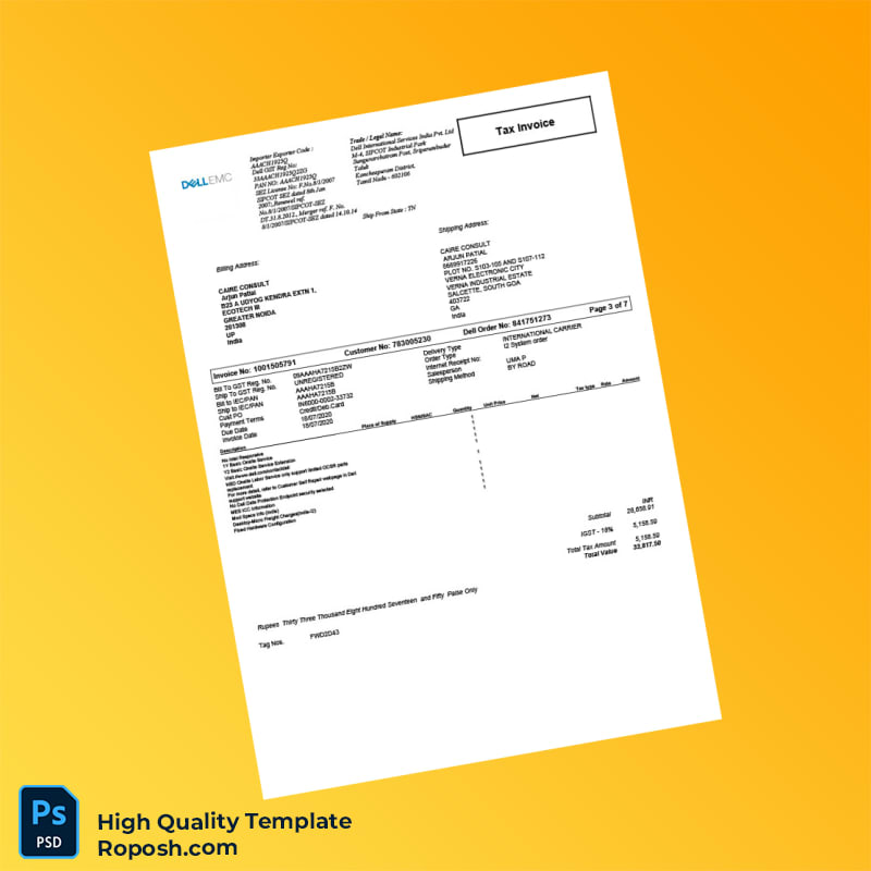 Empty Invoice Template in Word and PDF formats 7 page Empty Invoice Template in Word and PDF formats 7 page