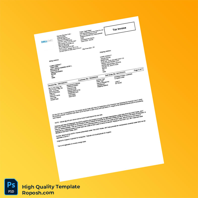 Empty Invoice Template in Word and PDF formats 7 page Empty Invoice Template in Word and PDF formats 7 page