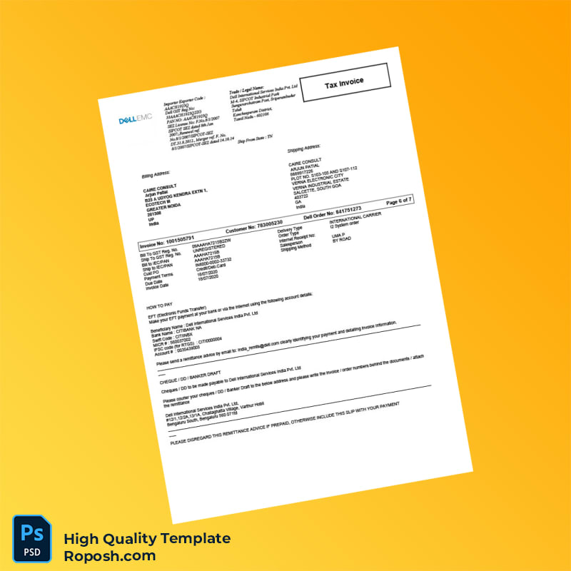 Empty Invoice Template in Word and PDF formats 7 page Empty Invoice Template in Word and PDF formats 7 page