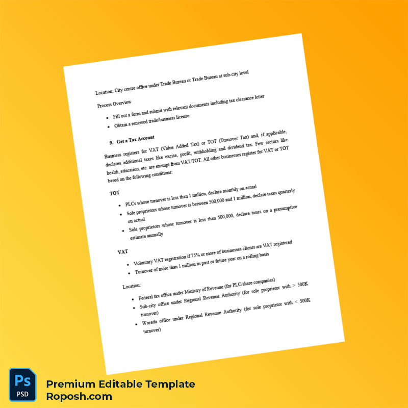 Ethiopia Business Registration Certificate Editable Word & PDF Template 6 page Ethiopia Business Registration Certificate Editable Word & PDF Template 6 page