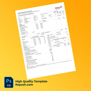 Exide Life Insurance Company Limited payslip word and pdf template