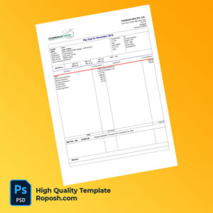 Feedback Infra Pvt Ltd payslip word and pdf template Feedback Infra Pvt Ltd payslip word and pdf template