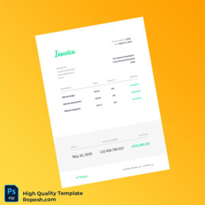 France WeasyPrint Invoice Template in Word and PDF formats
