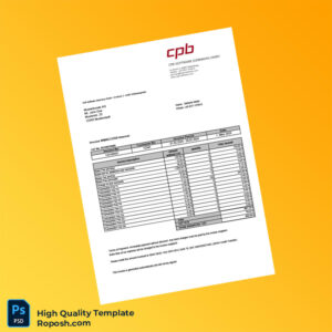 Germany CPB Software Invoice Template in Word and PDF formats