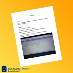 Germany Invoice Split Template in Word and PDF formats 5 page