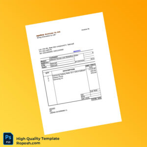 Ghana AgyeBeng Solutions Co Ltd Invoice Template in Word and PDF formats 2 page Ghana AgyeBeng Solutions Co Ltd Invoice Template in Word and PDF formats 2 page