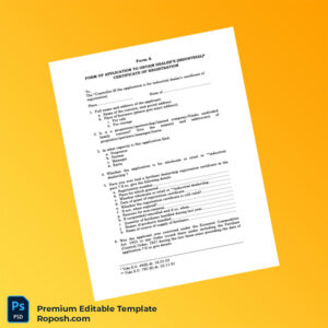 Customizable Government Fertilizer License Editable Word & PDF Template 3 page