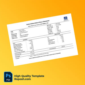 Greater Kolkata College of Engg & Management payslip word and pdf template