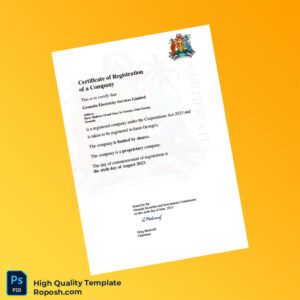 Grenada Securities and Investments Commission Certificate of Registration Template in Word and PDF formats Grenada Securities and Investments Commission Certificate of Registration Template in Word and PDF formats