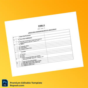 Hotel Registration Form Editable Registration Certificate Editable Word & PDF Template 4 page
