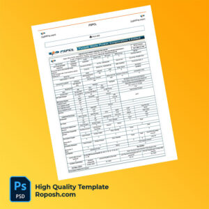 India Punjab State Power Corporation Limited Editable Electricity Bill Template in Word and PDF formats