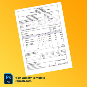 India Quality Enterprises Editable Tax Invoice Template in Word and PDF formats