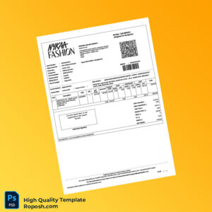 India Adidas India Marketing Private Limited Invoice Template in Word and PDF formats