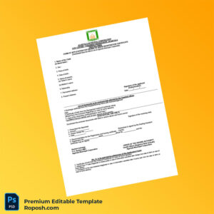 Customizable India Agartala Municipal Corporation Birth Registration Certificate Editable Word & PDF Template