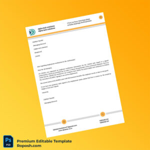 Customizable India Alpha Tech Solutions Employment Verification Letter Word & PDF Template