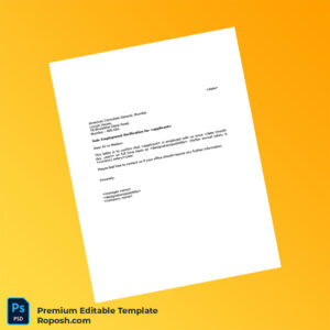 Customizable India American Consulate General Employment Verification Letter Word & PDF Template Customizable India American Consulate General Employment Verification Letter Word & PDF Template