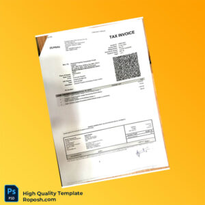 India Anarock Property Consultants Private Limited Invoice Template in Word and PDF formats