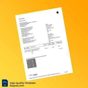 India Apple India Private Limited Invoice Template in Word and PDF formats 3 page India Apple India Private Limited Invoice Template in Word and PDF formats 3 page