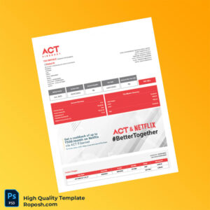 India Atria Convergence Technologies Limited Tax Invoice Template in Word and PDF formats 2 page